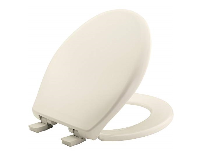 Picture of Bemis 200E4346 BEMIS Round Plastic Toilet Seat, Biscuit