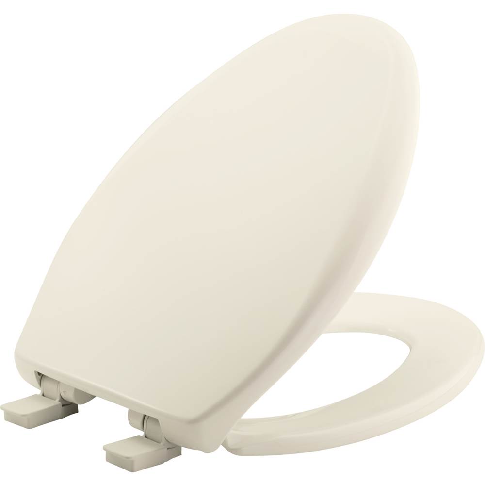 Picture of Bemis 1200E4346 Elongated Plastic Toilet Seat with STA-TITE Easy-Clean & Change Whisper-Close Precision Seat Fit Adjustable Hinge & Super Grip Bumper in Biscuit