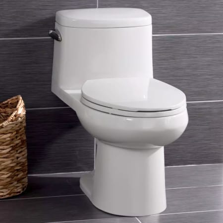 MNO120CBWH Mia High Efficiency Toilet with Elongated Chair Height Bowl Soft Close Seat & Wax Ring Kit -  Miseno