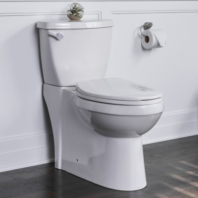 High Efficiency Toilet with Elongated Chair Height Skirted Bowl Soft Close Seat & Wax Ring Kit - 2 Piece -  KD Bufe, KD1822931