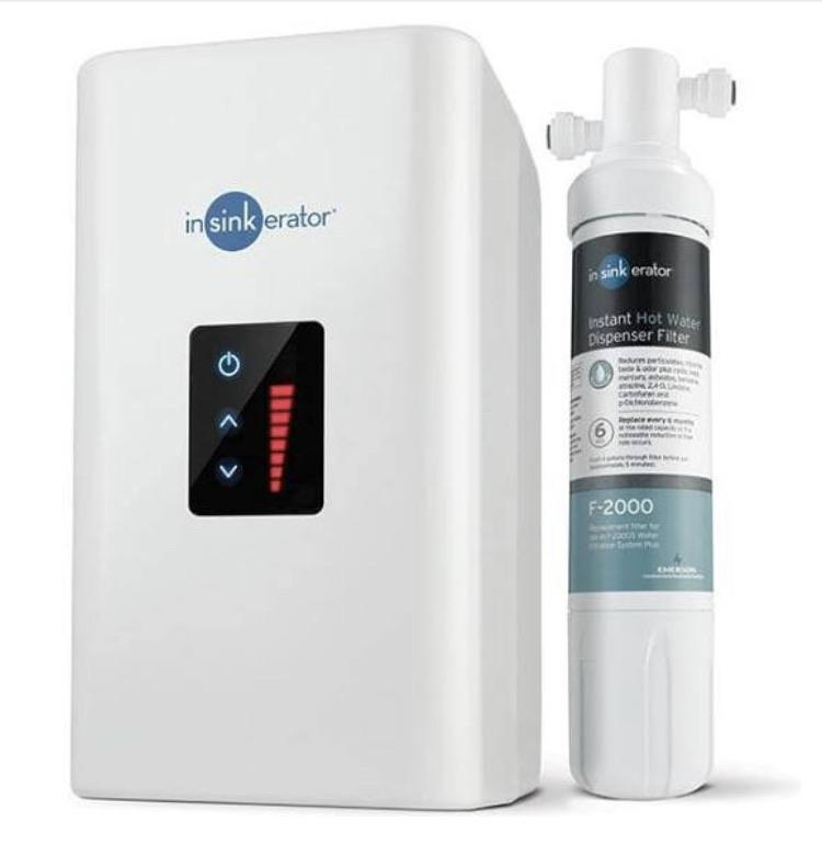 Picture of InSinkErator HWT-300-F2000S Digital Instant Hot Water Tank & Filtration System&#44; White