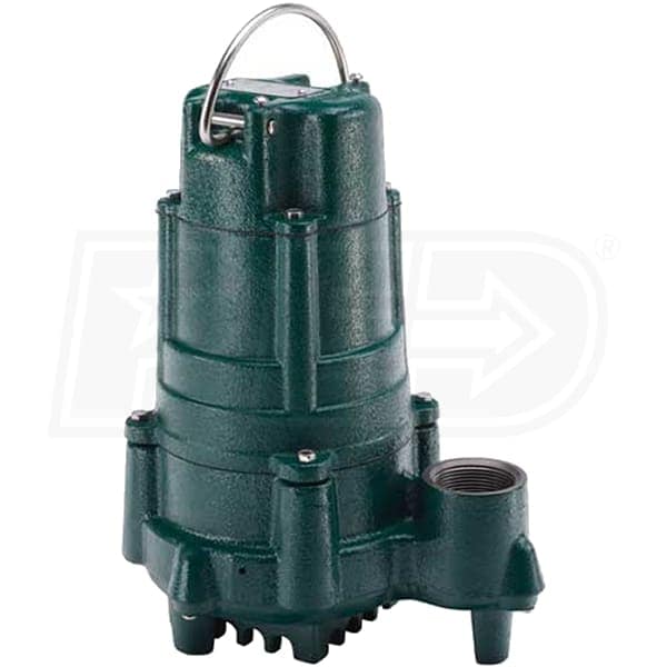 140-0002 1 HP Cast Iron Effluent Pump with Non-Automatic -  ZOELLER