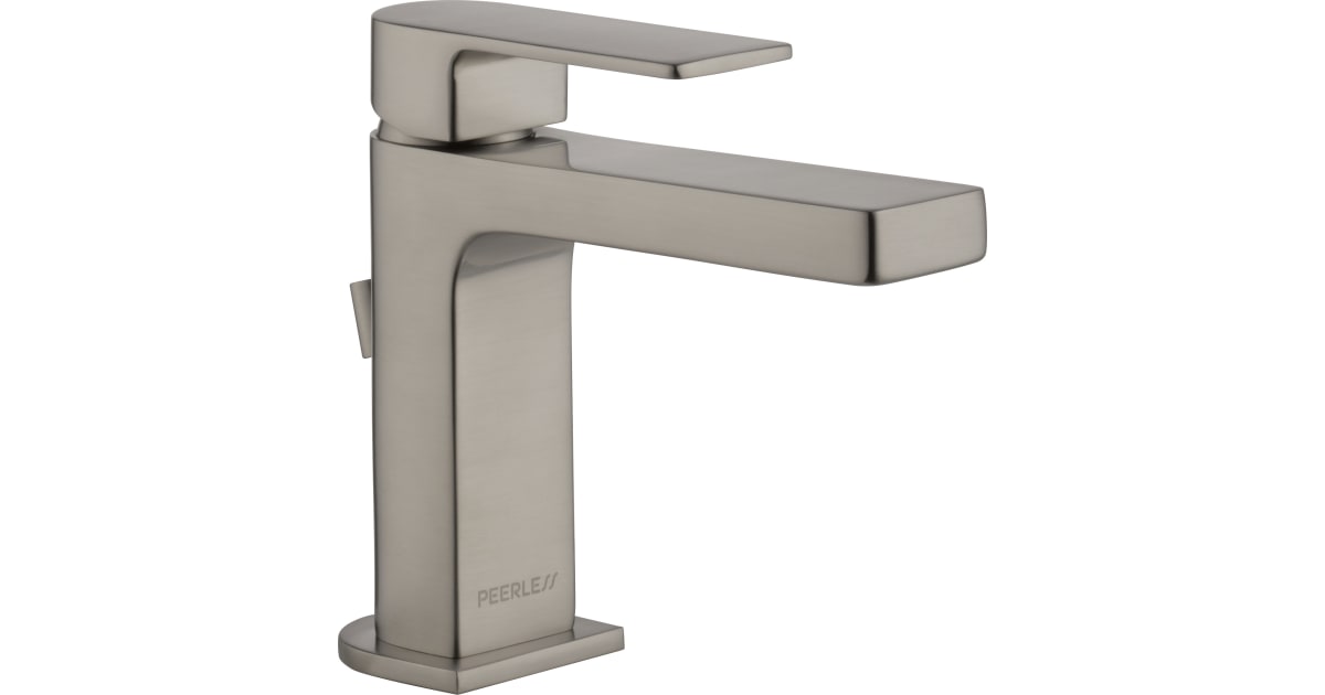 Picture of Peerless P1519LF-BN Xander 1 GPM Single Hole Bathroom Faucet with Pop-Up Drain Assembly&#44; Brushed Nickel