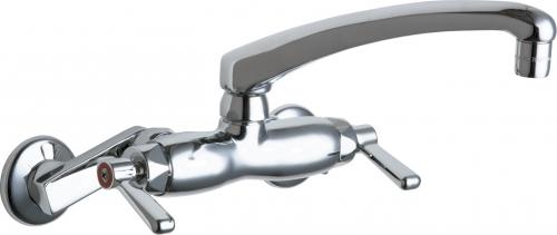 Wall-Mounted Manual Sink Faucet with Adjustable Centers, Polished Chrome -  ProCooker, PR3526177