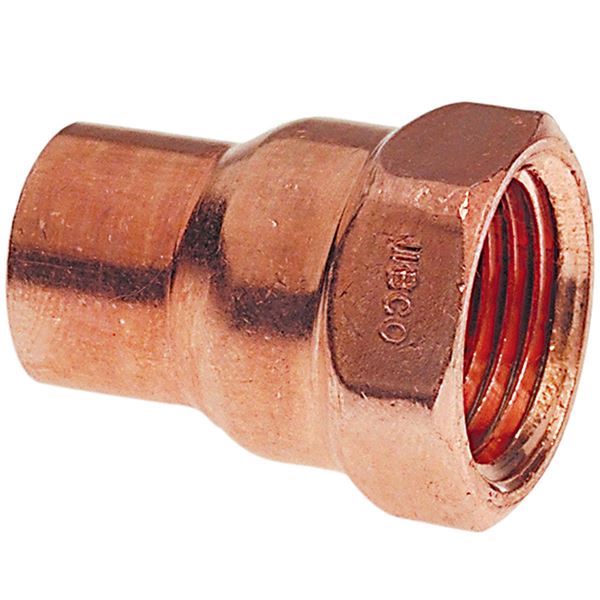 NIBCO 3/4 in. Copper X 1/2 in. D FIP Copper Pipe Adapter 1 pk