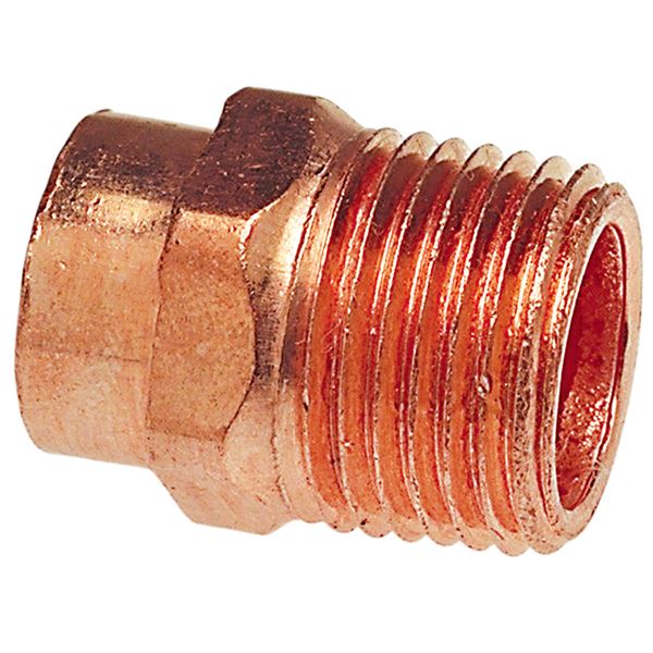 NIBCO 3/4 in. Copper X 1/2 in. D MIP Copper Pipe Adapter 1 pk