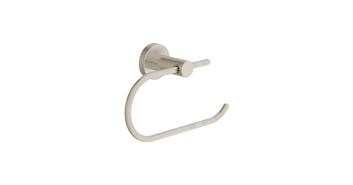 Dia Wall Mounted Hook Toilet Paper Holder in Satin Nickel