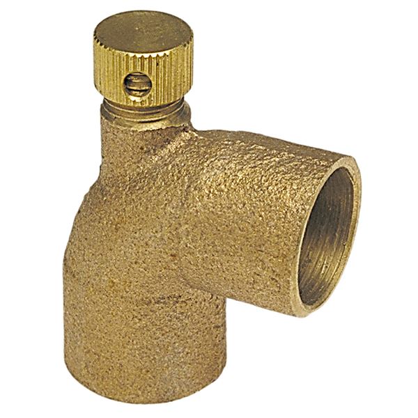 BF4065L  34 Bronze Drain deg Vent Elbow with Cap