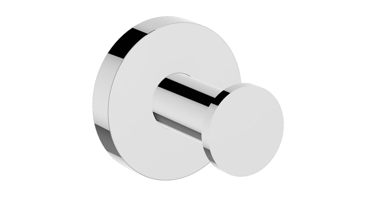Identity Single Robe Hook, Polished Chrome
