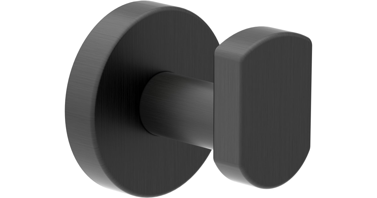 Dia Single Robe Hook in Matte Black