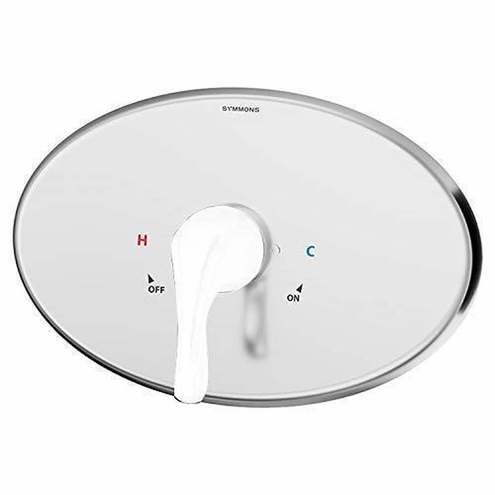 13 in. Origins Oval Plate with Volume Control Diverter, Chrome