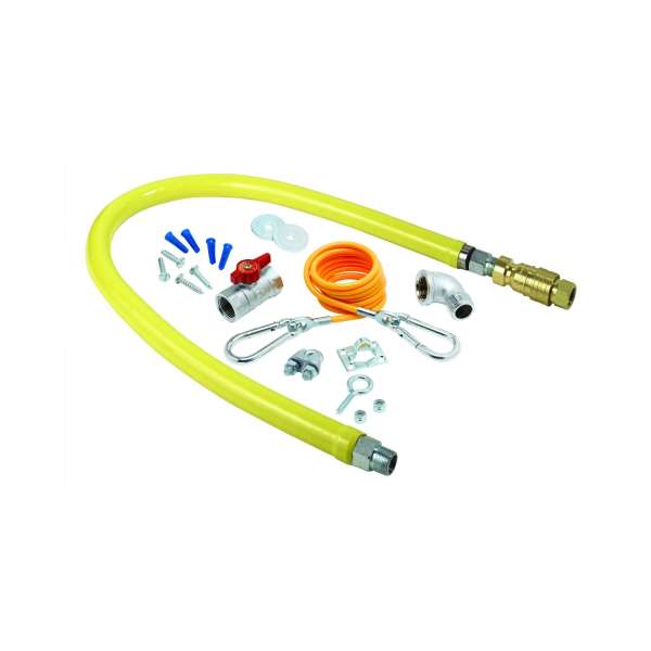 0.75 in. NPT Gas Hose with 36 in. Long Quick Disconnect Installation Kit