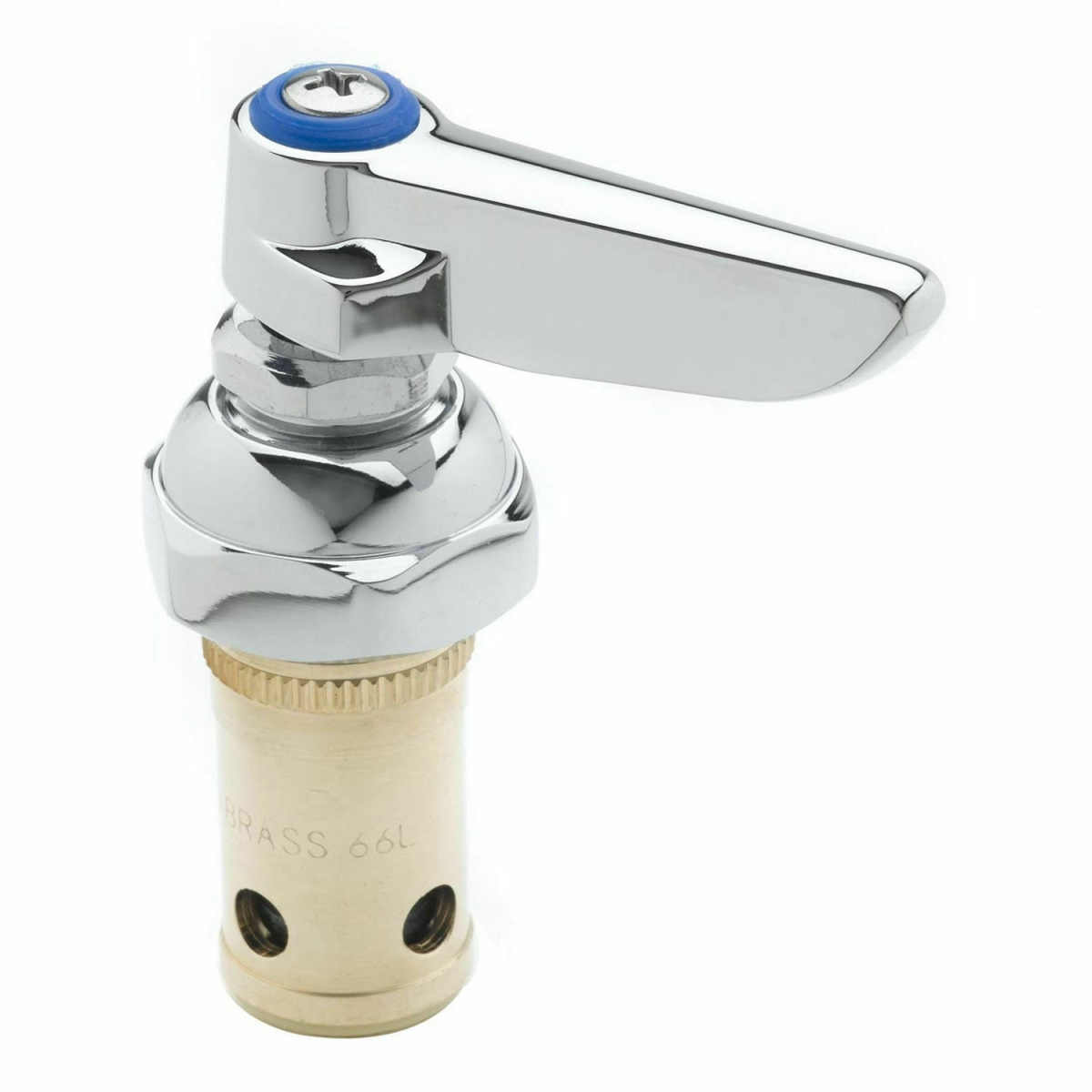 T&S 002711-40NS Eterna Compression Cartridge w/ Spring Check & Cold Left to Close Lever Handle, Blue