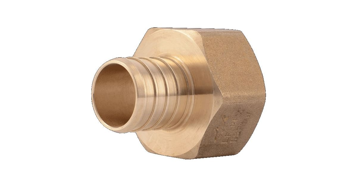 1 x 1 in. Lead Free FNPT Barb Threaded Crimp Female Connector