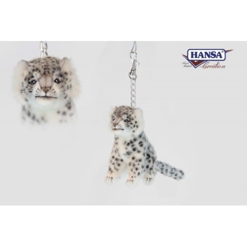 Hansa 6917 Snow Leopard Keychain Plush Toy