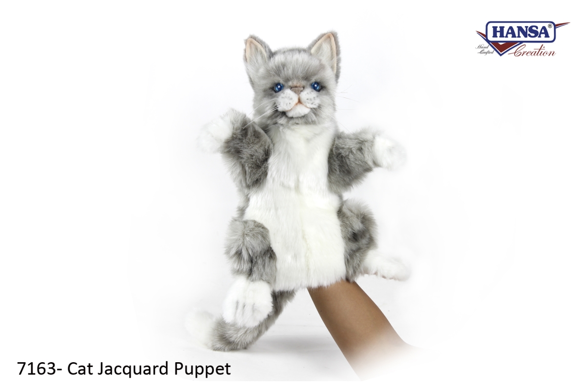 Picture of Hansa 7163 Kitten Puppet, Grey