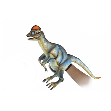 Picture of Hansa 7754 19 in. Dilophosaurus Puppet Plush Toys -