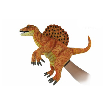Picture of Hansa 7760 16 in. Spinosaurus Puppet Plush Toys, Yellow Gold -