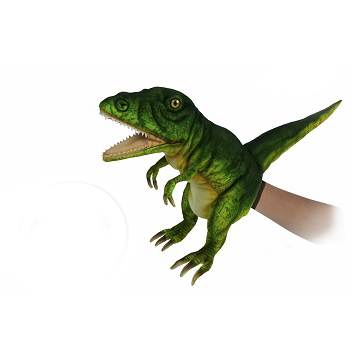 Picture of Hansa 7763 19 in. T-Rex Puppet Plush Toys&#44; Neon Green -