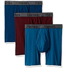 Mens Comfort Flex Fit Ultra Soft Cotton Stretch Boxer Briefs Pack of 3, Assorted - Extra Large