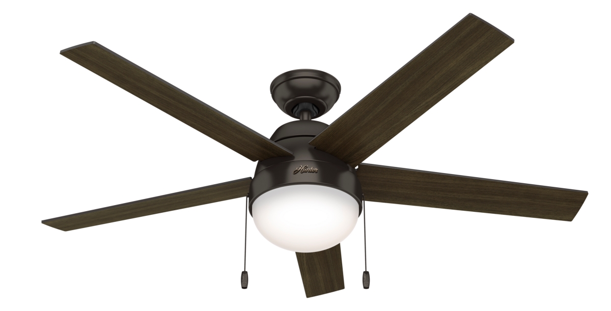 Picture of Hunter 50232 52 in. Anslee Premier Bronze Ceiling Fan with LED Light Kit & Pull Chain