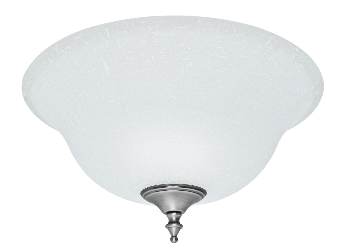 White Linen Glass Bowl