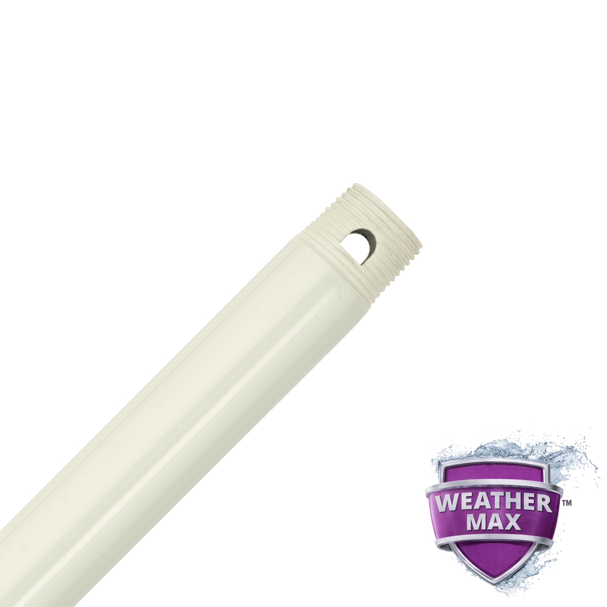 Picture of Hunter 99746 12 in. Fan Accessory Fresh White All-Weather Downrod
