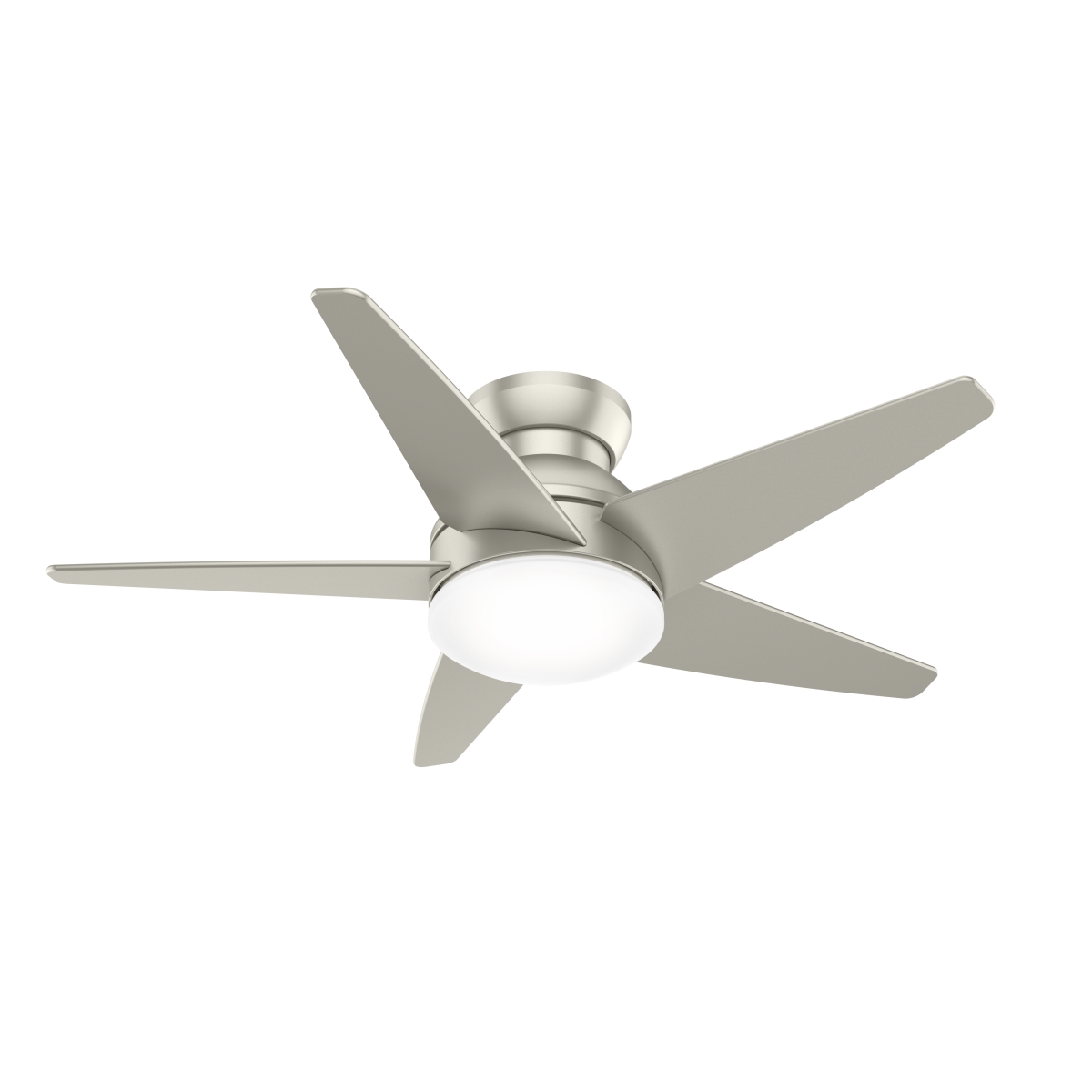 Picture of Casablanca 51742 44 in. Isotope Matte Nickel Low Profile Ceiling Fan with LED Light Kit & Wall Control