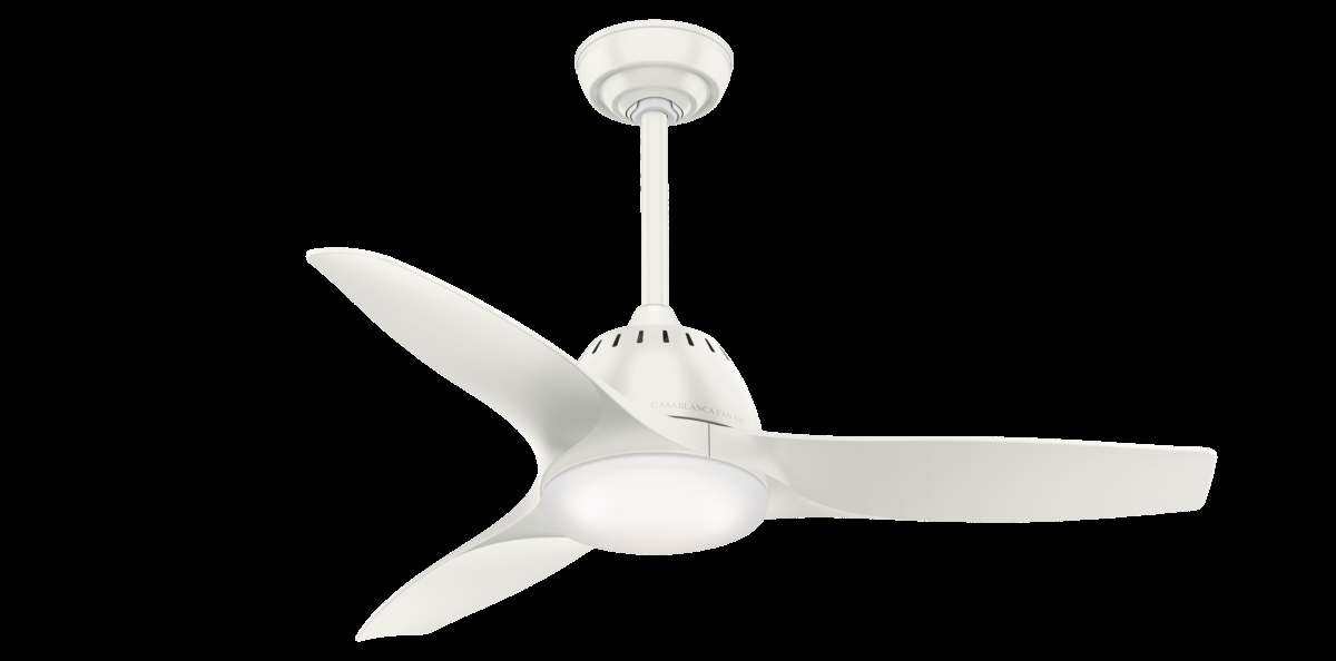 Picture of Casablanca 59286 44 in. Wisp Fresh White Ceiling Fan with LED Light Kit & Handheld Remote