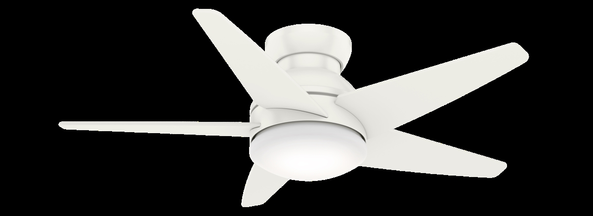 Picture of Casablanca 59350 44 in. Isotope Fresh White Low Profile Ceiling Fan with LED Light Kit & Wall Control