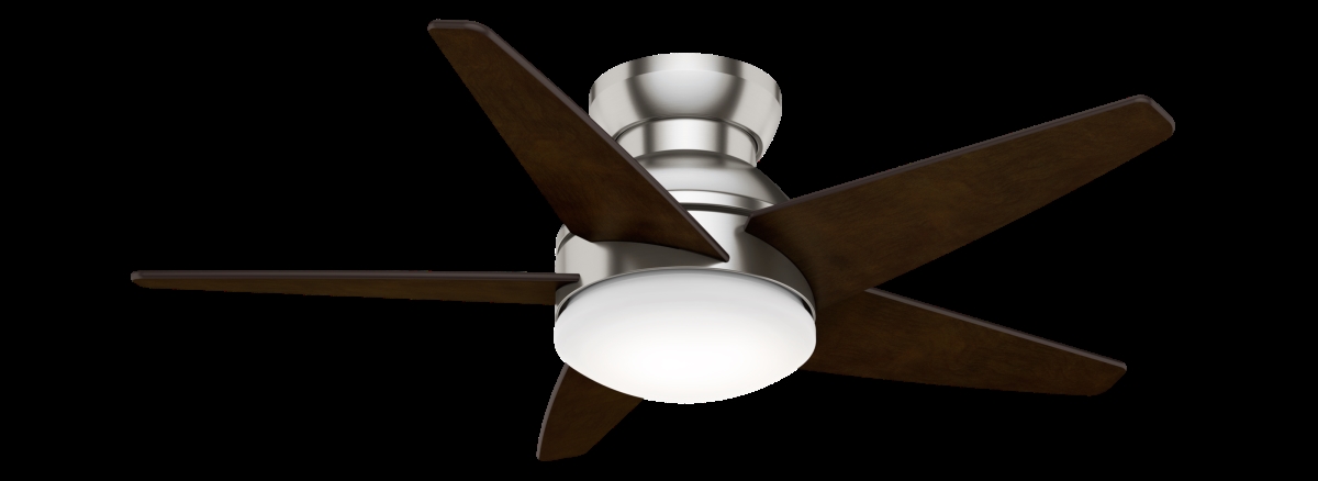 Picture of Casablanca 59351 44 in. Isotope Brushed Nickel Low Profile Ceiling Fan with LED Light Kit & Wall Control