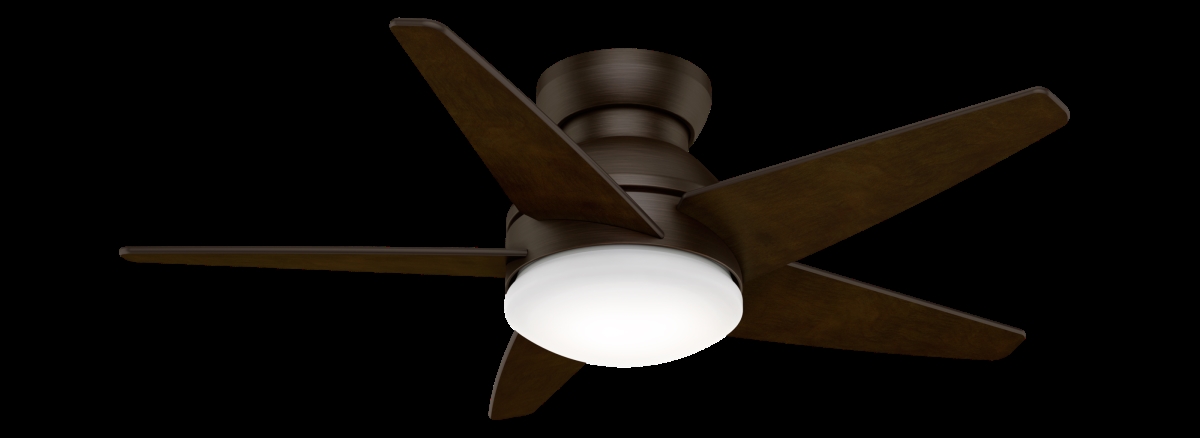 Picture of Casablanca 59352 44 in. Isotope Brushed Cocoa Low Profile Ceiling Fan with LED Light Kit & Wall Control