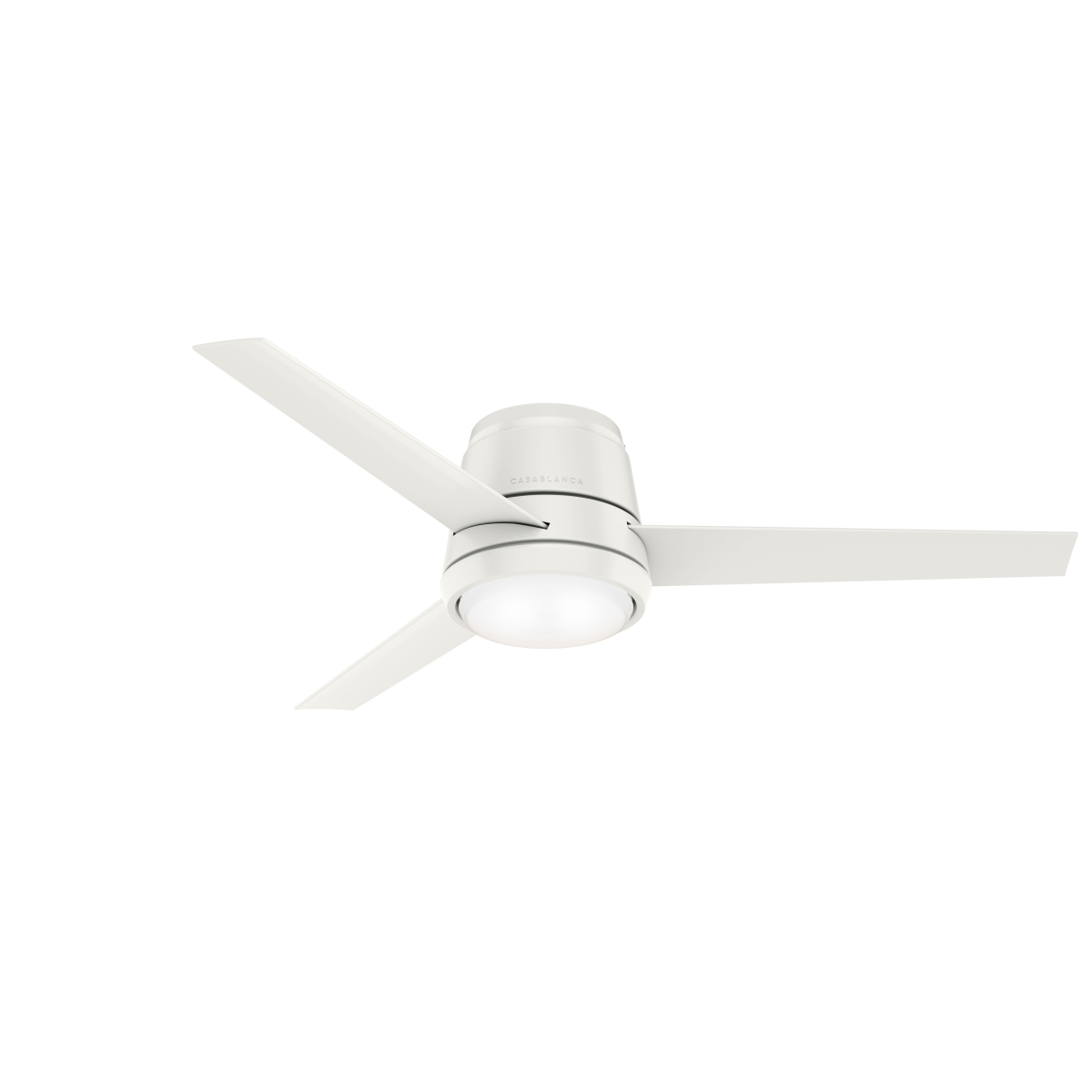 Picture of Casablanca 59571 54 in. Commodus Fresh White Low Profile Ceiling Fan with LED Light Kit & Wall Control