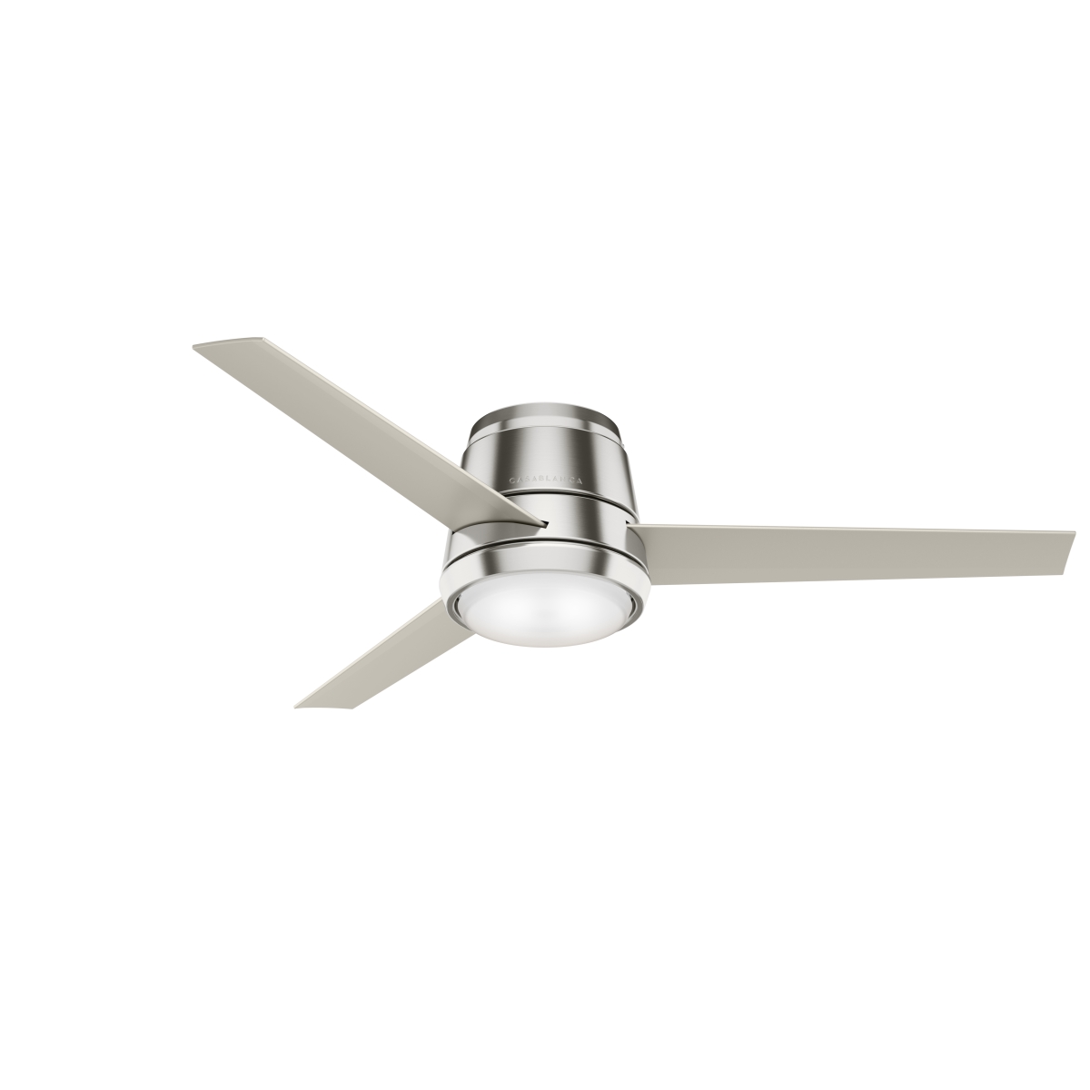 Picture of Casablanca 59573 54 in. Commodus Brushed Nickel Low Profile Ceiling Fan with LED Light Kit & Wall Control