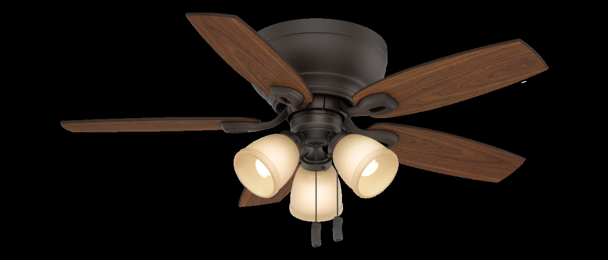 Picture of Casablanca 53188 44 in. Durant Maiden Bronze Low Profile Ceiling Fan with Light Kit & Pull Chain
