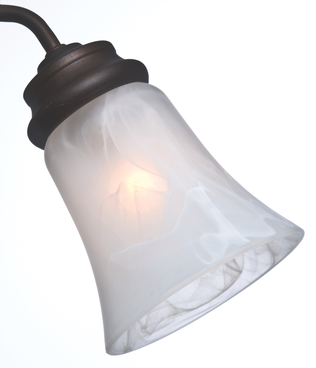 99037 Casablanca Swirled Marble Side Glass with Bell Shape