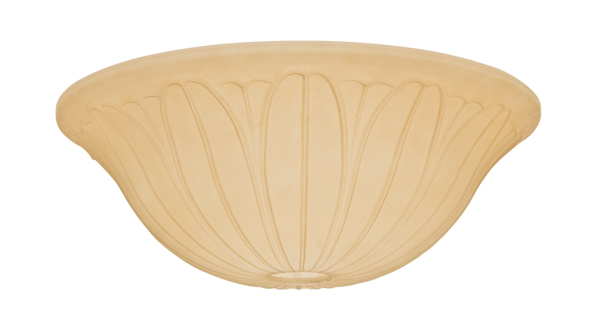 99063 Casablanca Tropical Leaf Toffee Glass Bowl -  HUNTER