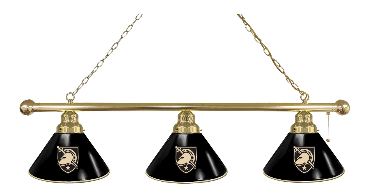 BL3BRUSMilA Army Black Knights 3 Shade Pool Billiard Light- Brass