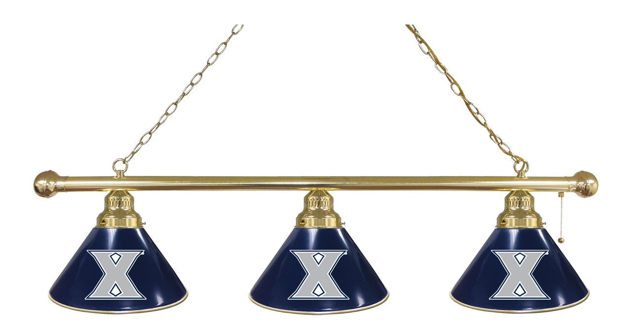 BL3BRXavier Xavier Musketeers 3 Shade Pool Billiard Light- Brass
