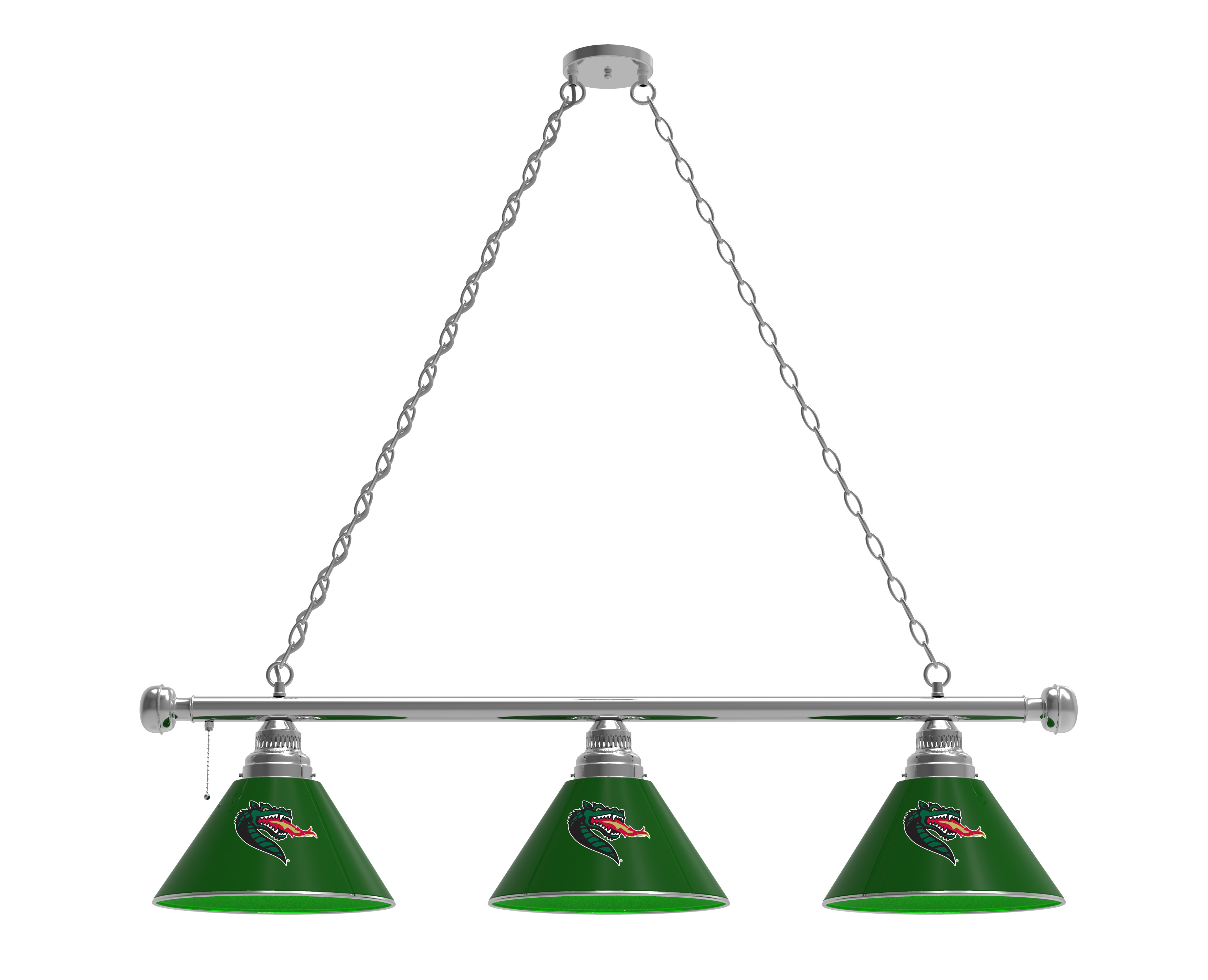BL3CHAlaBir Alabama-Birmingham Blazers 3 Shade Pool Billiard Light- Chrome