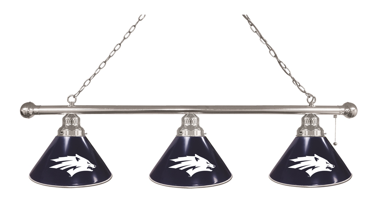 BL3CHNevaUn Nevada Wolfpack 3 Shade Pool Billiard Light- Chrome