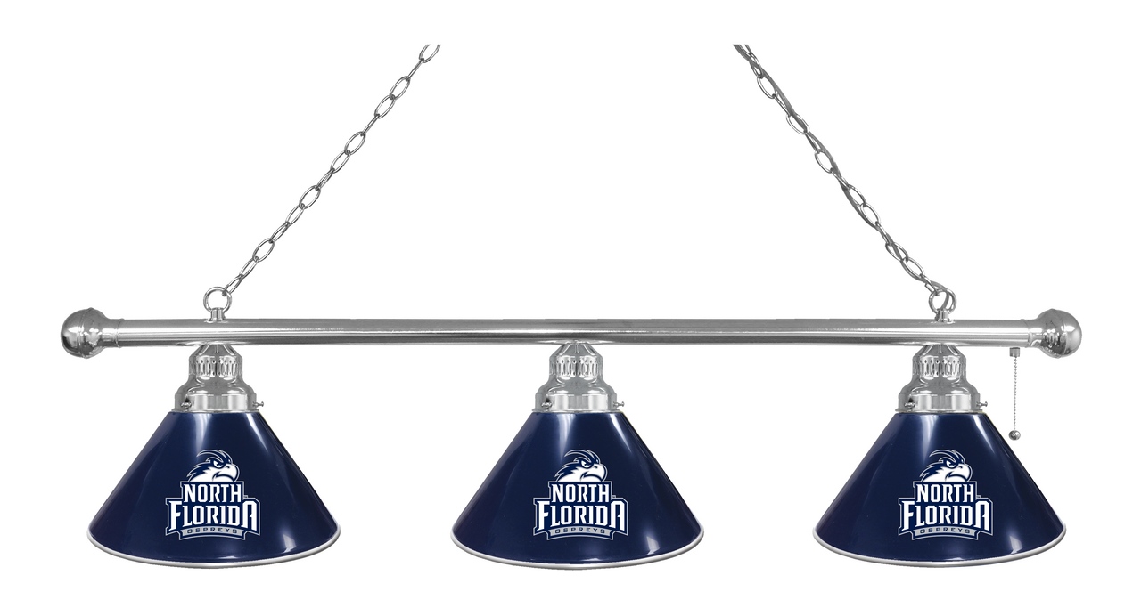 BL3CHNorFla North Florida Osprey 3 Shade Pool Billiard Light- Chrome