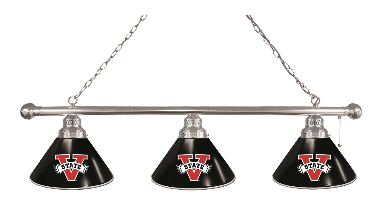BL3CHValdSt Valdosta State Blaze 3 Shade Pool Billiard Light- Chrome