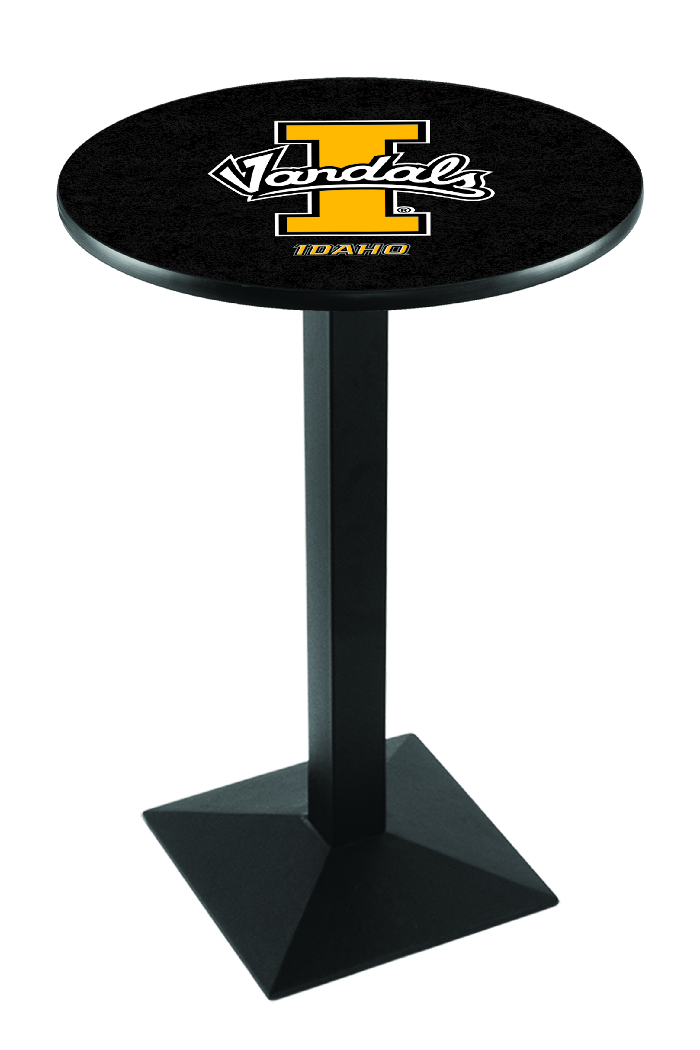Co. L217 University of Idaho Pub Table - Black Wrinkle Finish