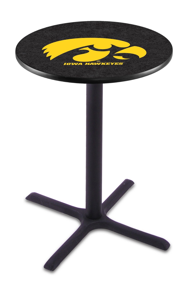 Co. L211 University of Iowa Pub Table - Black - 42in. Tall