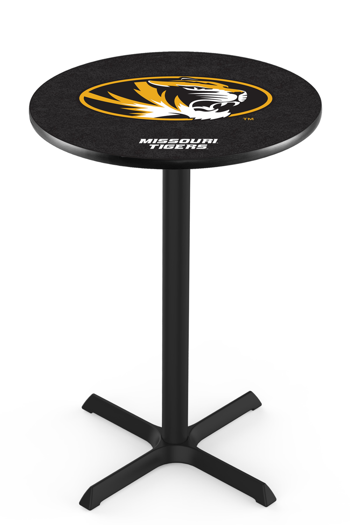 Co. L211 University of Missouri Pub Table - Black - 42in. Tall