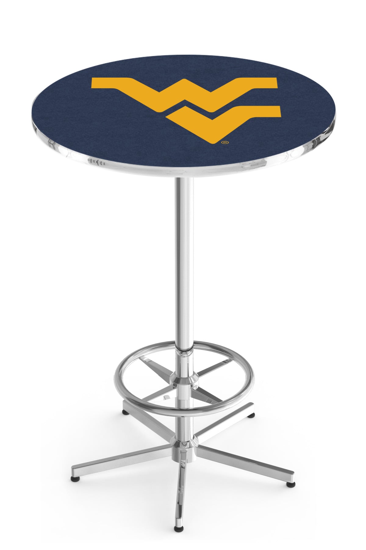 L216 West Virginia University 42" Tall - 30" Top Pub Table