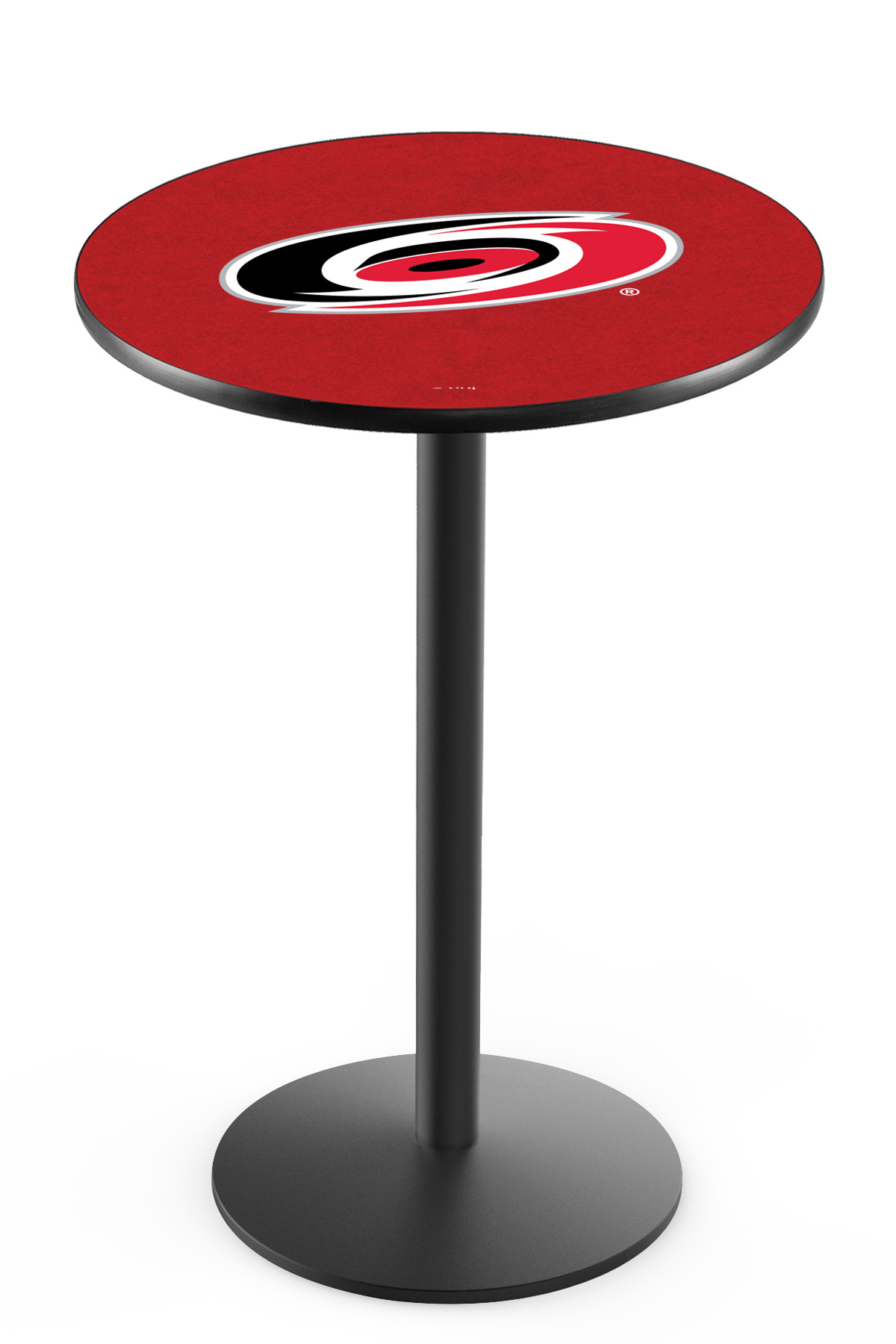 L214 Carolina Hurricanes 36" Tall - 30" Top Pub Table with Black Wrinkle Finish