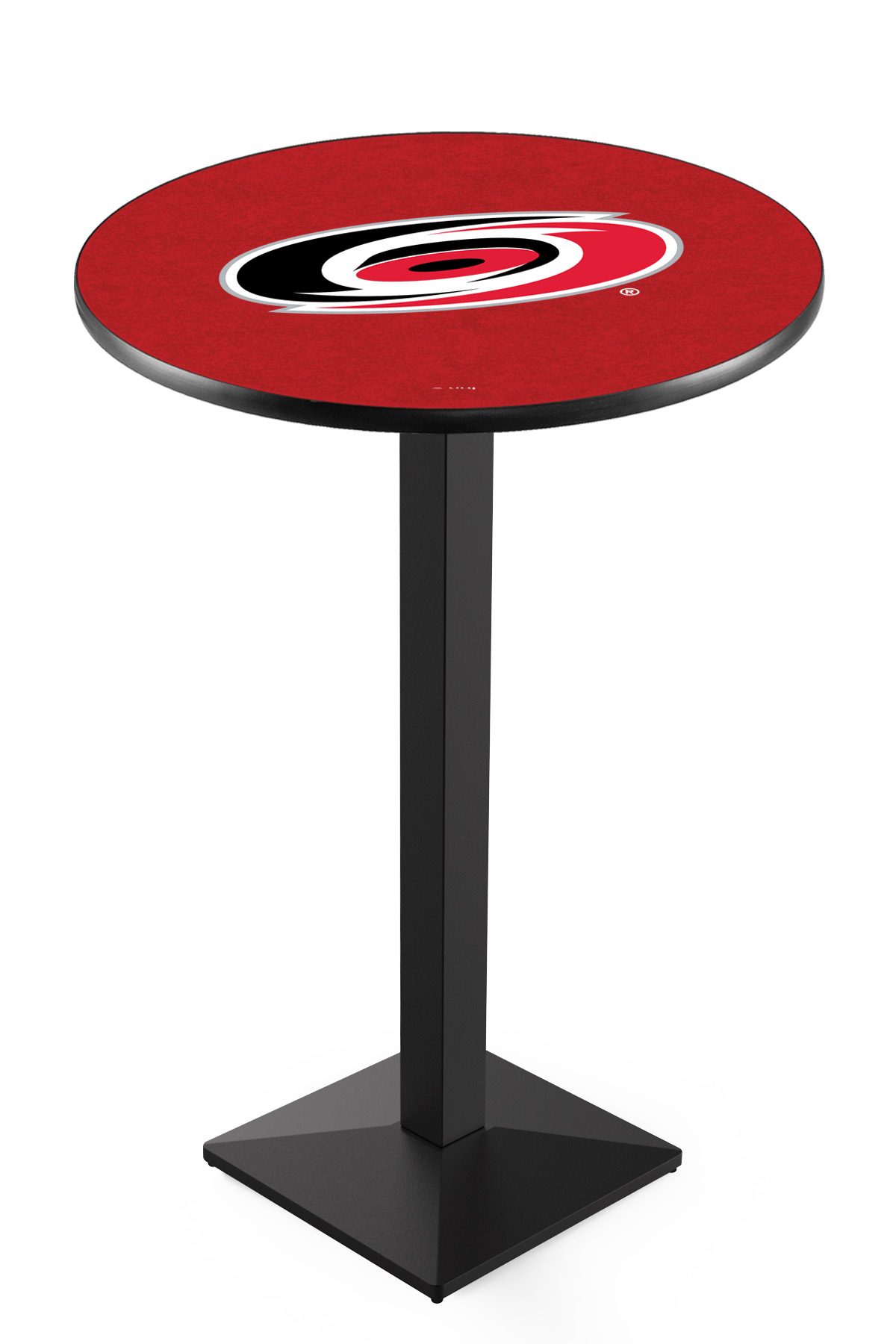 L217 Carolina Hurricanes 42" Tall - 30" Top Pub Table with Black Wrinkle Finish