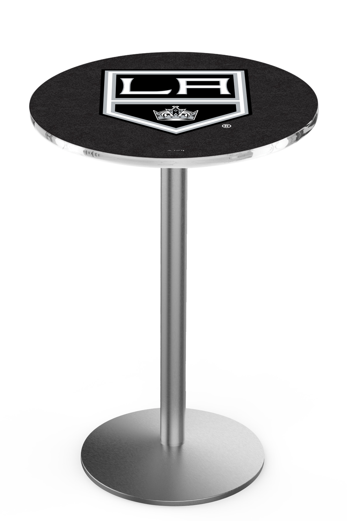 L214 Los Angeles Kings 36" Tall - 30" Top Pub Table with Stainless Finish